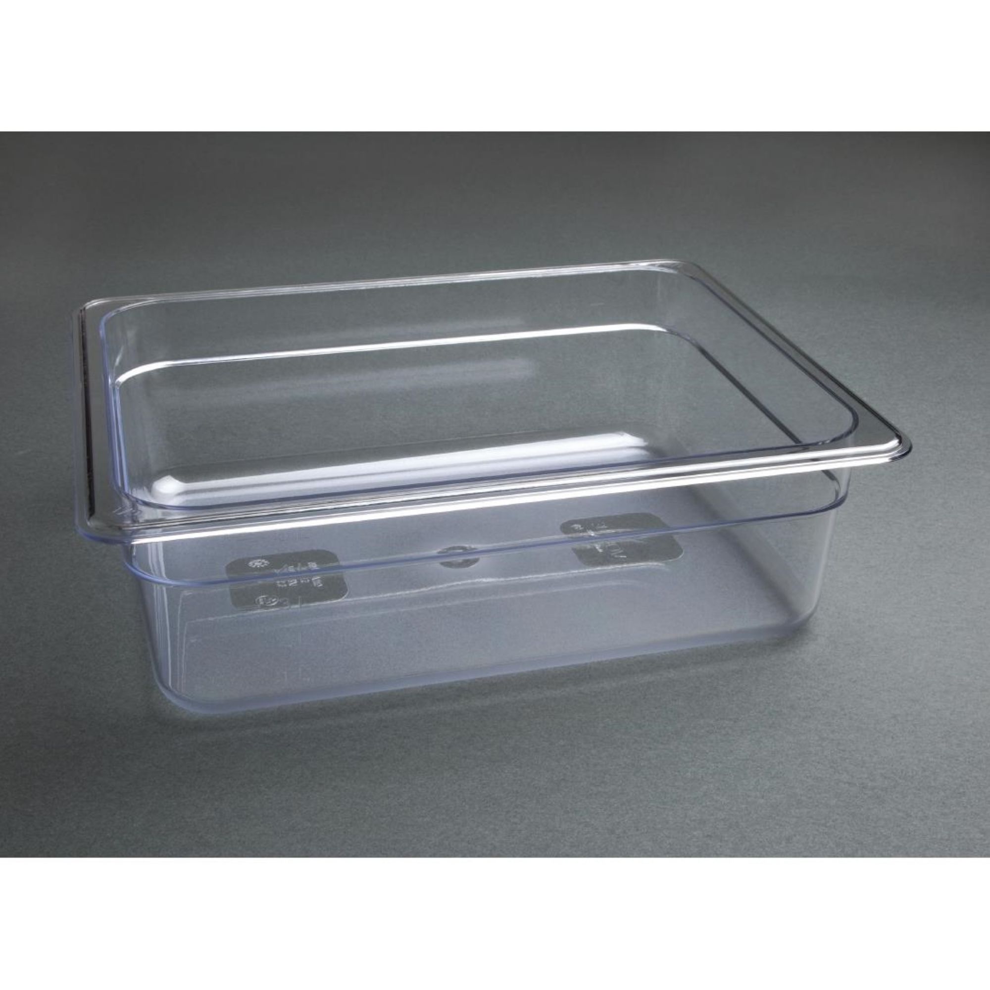 Picture of Vogue Polycarbonate 1/2 Gastronorm Container 100mm Clear