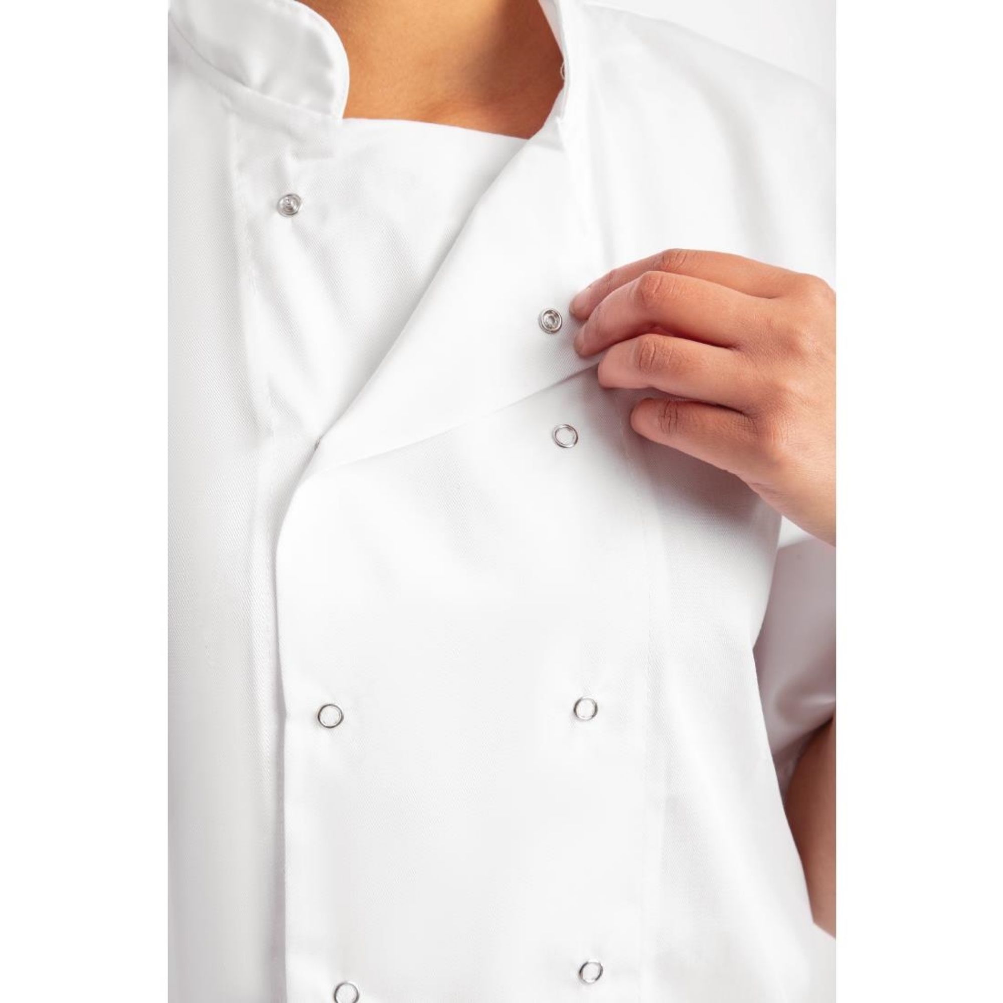 Picture of Whites Boston Unisex Short Sleeve Chefs Jacket White L