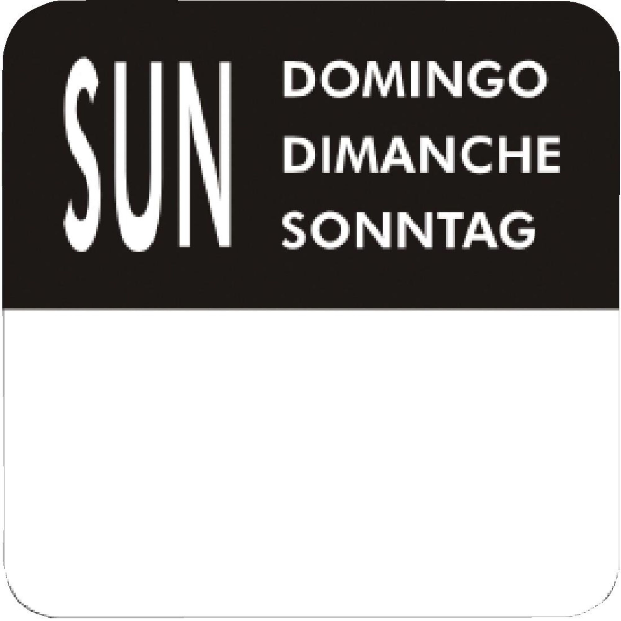 Picture of Vogue Removable Day of the Week Labels (7000 Pack)