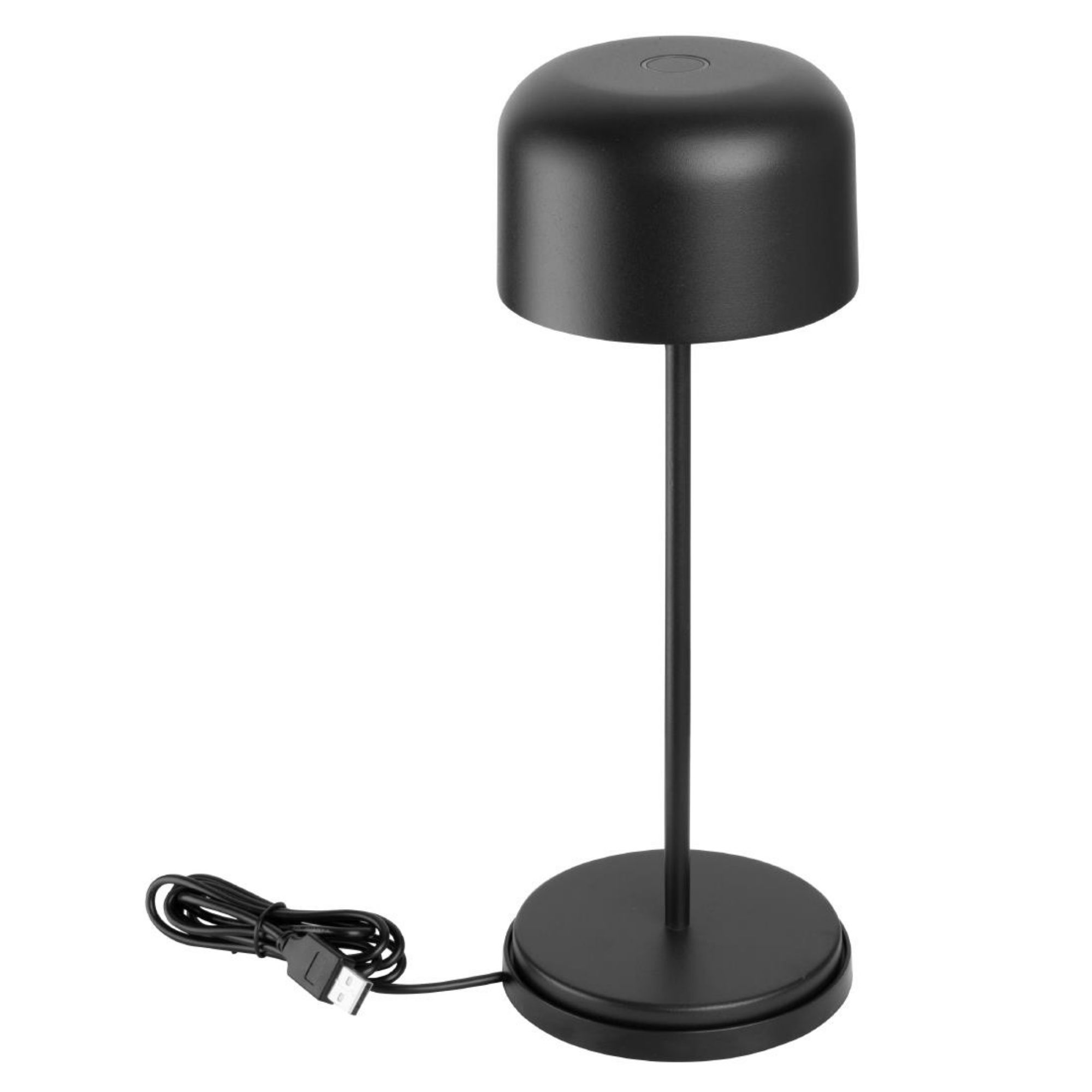 Picture of Olympia Siena Table Lamp Round Dome Black 300mm