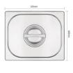 Picture of Vogue Stainless Steel 1/2 Gastronorm Lid