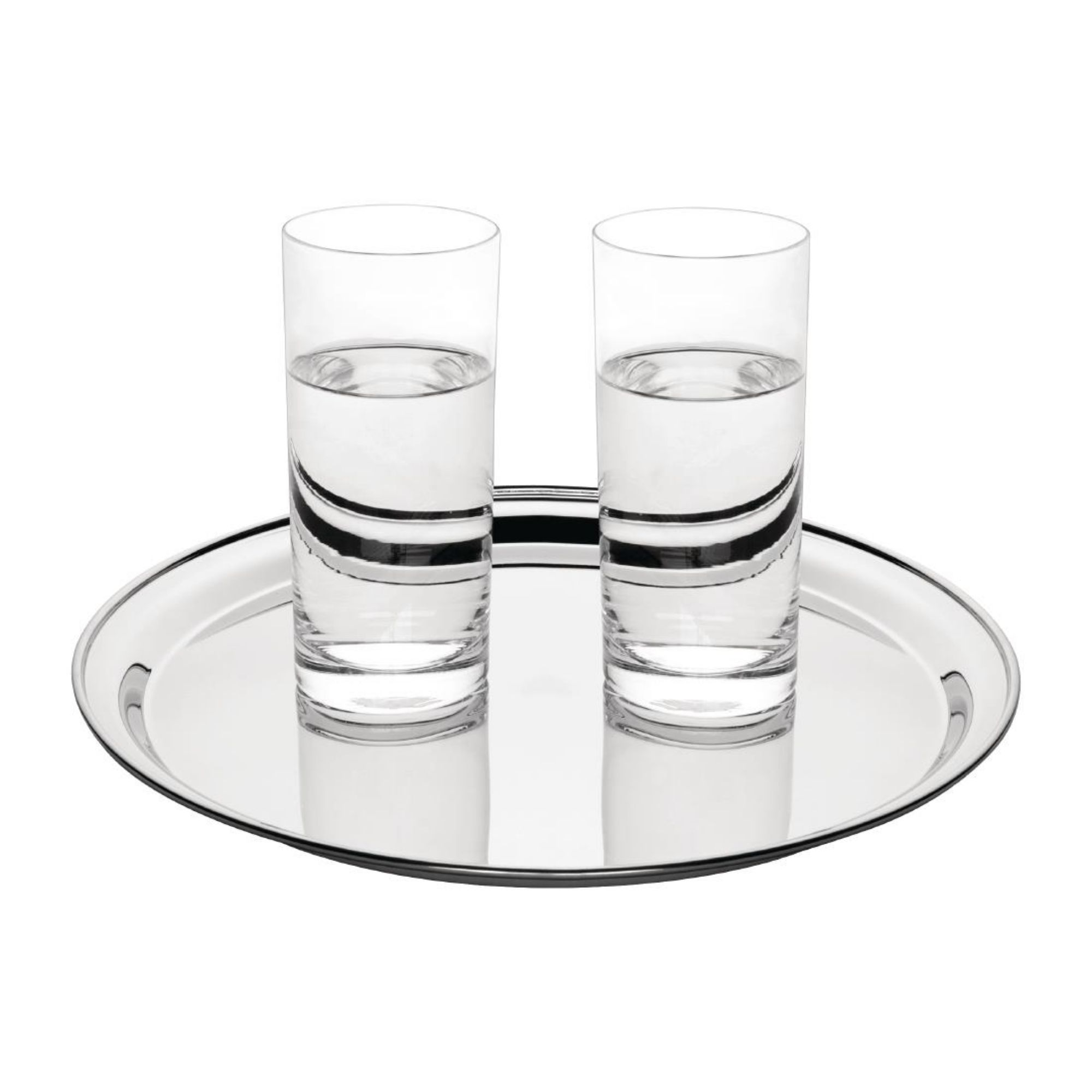 Picture of Olympia Stainless Steel Round Service Tray 305mm