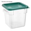 Picture of Hygiplas Polycarbonate Square Storage Container 3.5Ltr