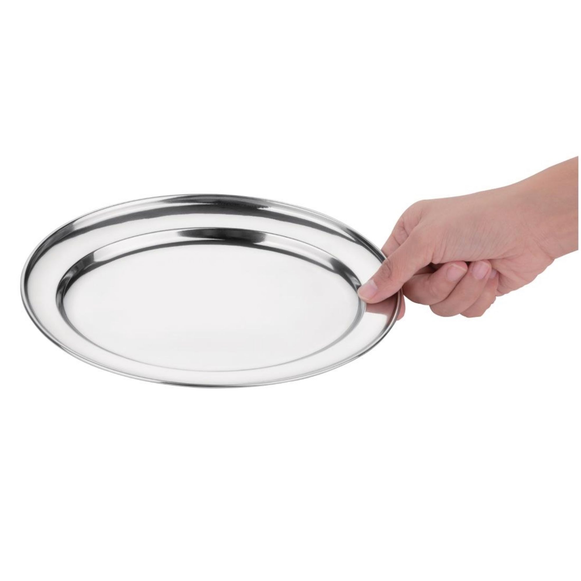 Picture of Olympia Stainless Steel Oval Serving Tray 250mm