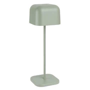 Picture of Olympia Lucca Table Lamp Squared Dome Sage 300mm