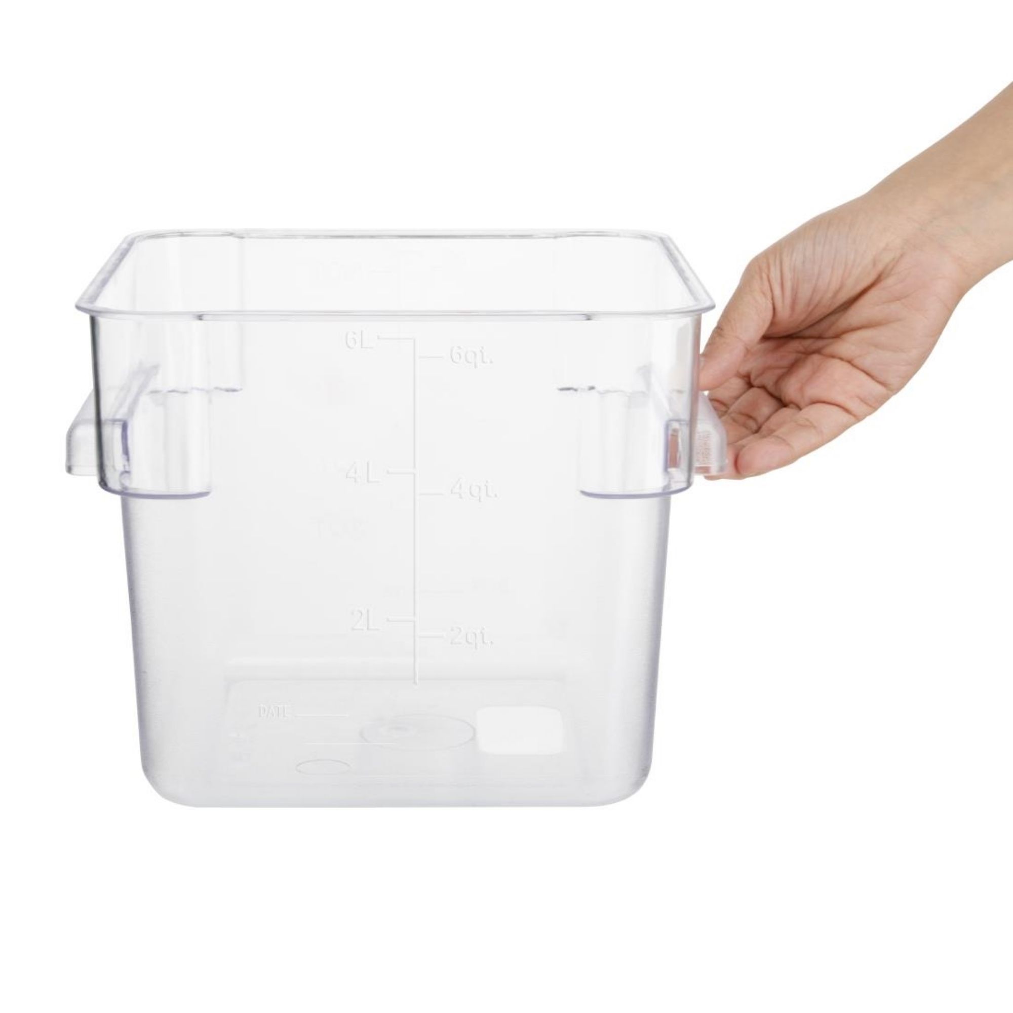 Picture of Hygiplas Polycarbonate Square Storage Container 5.5Ltr
