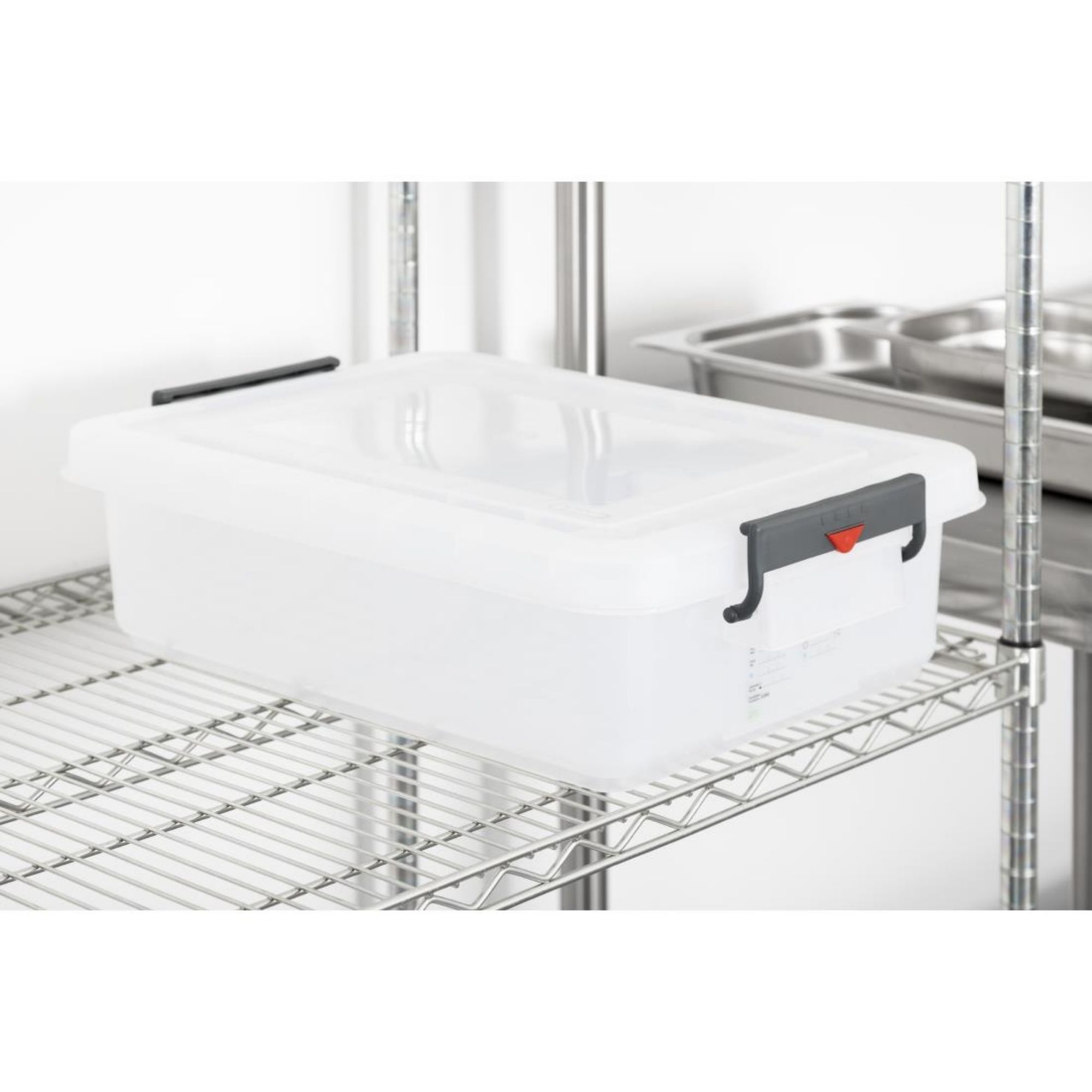 Picture of Araven Polypropylene Food Storage Container with Colour Clips 30Ltr