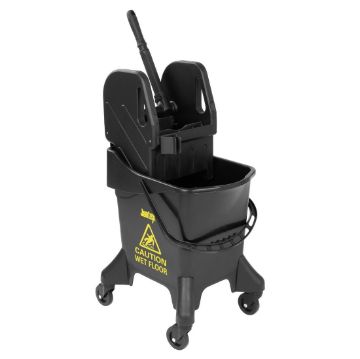 Picture of Jantex 21Ltr Tall Mop Bucket and Wringer - Yellow Print