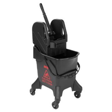 Picture of Jantex 21Ltr Tall Mop Bucket and Wringer - Red Print
