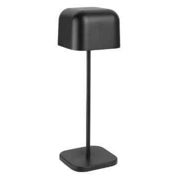 Picture of Olympia Lucca Table Lamp Squared Dome Black 300mm