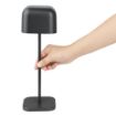 Picture of Olympia Lucca Table Lamp Squared Dome Black 300mm
