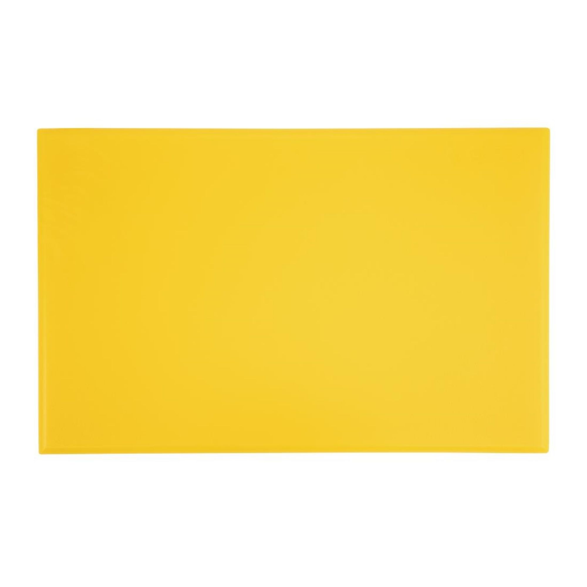 Picture of Hygiplas Thick High Density Yellow Chopping Board Standard 450x300x25mm