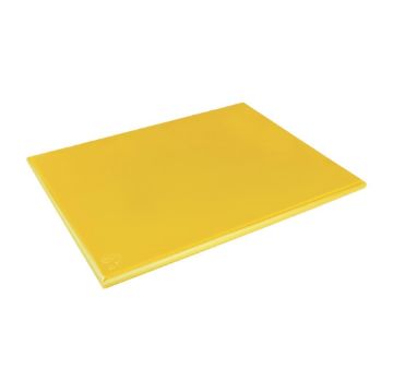 Picture of Hygiplas Thick High Density Yellow Chopping Board Large 600x450x25mm