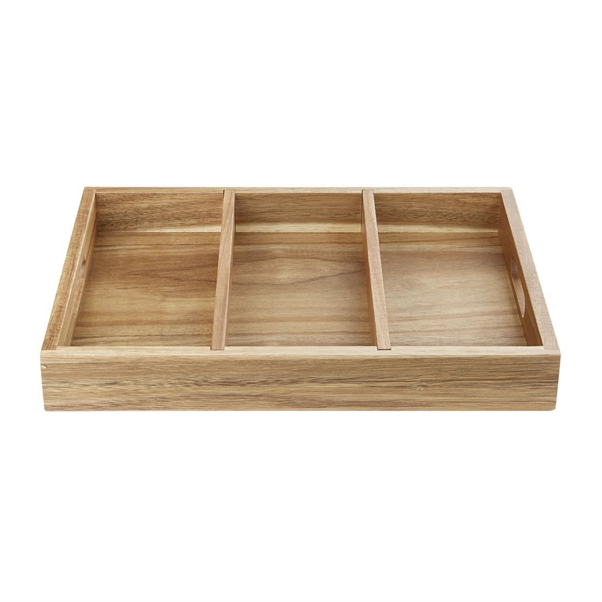 Picture of Olympia 3 Section Cutlery Tray Acacia Wood