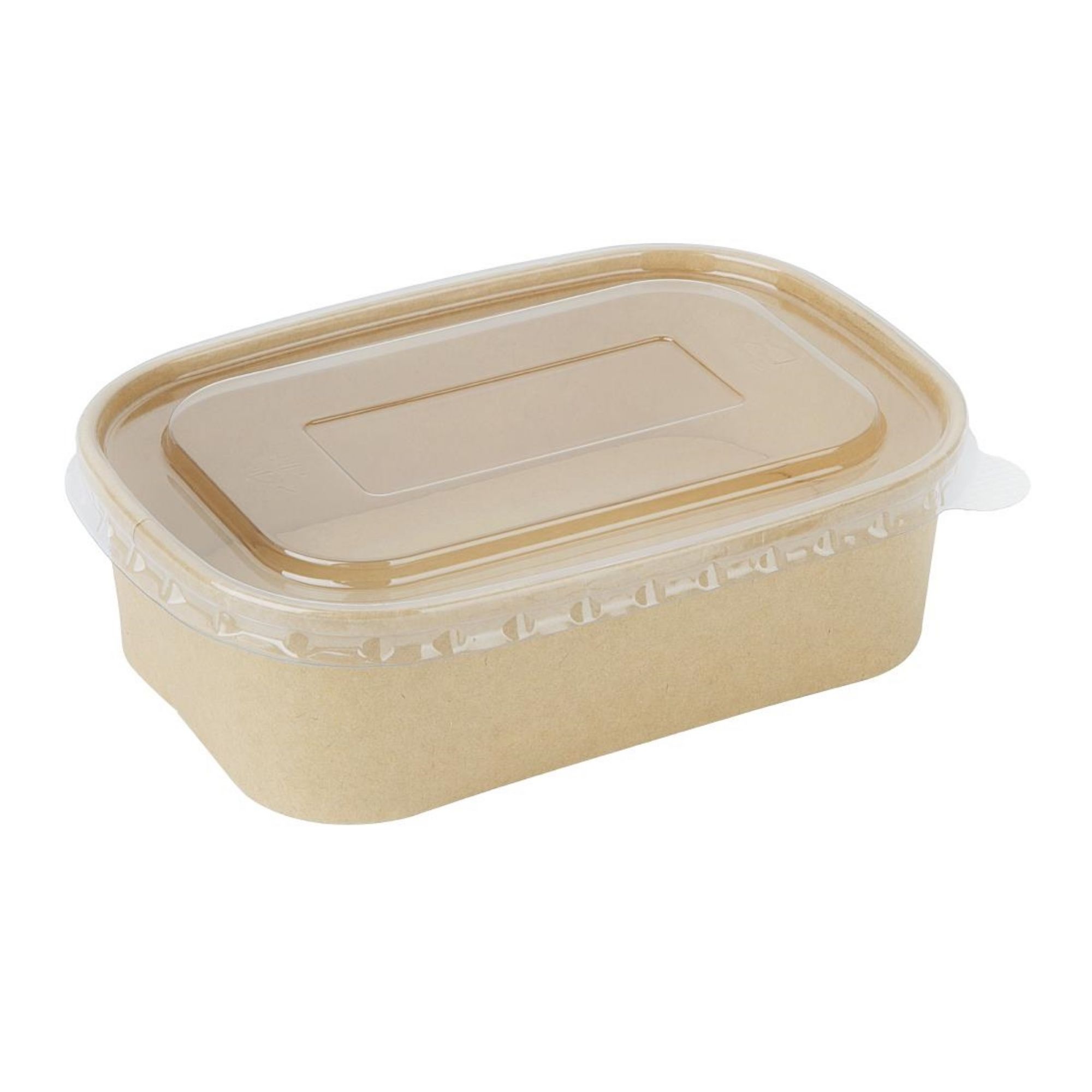 Picture of Fiesta Recyclable PET Lids for Rectangular Containers (300 Pack)