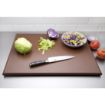 Picture of Hygiplas Thick High Density Brown Chopping Board Large 600x450x25mm