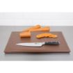Picture of Hygiplas Thick High Density Brown Chopping Board Standard 450x300x25mm