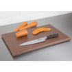 Picture of Hygiplas Thick High Density Brown Chopping Board Standard 450x300x25mm