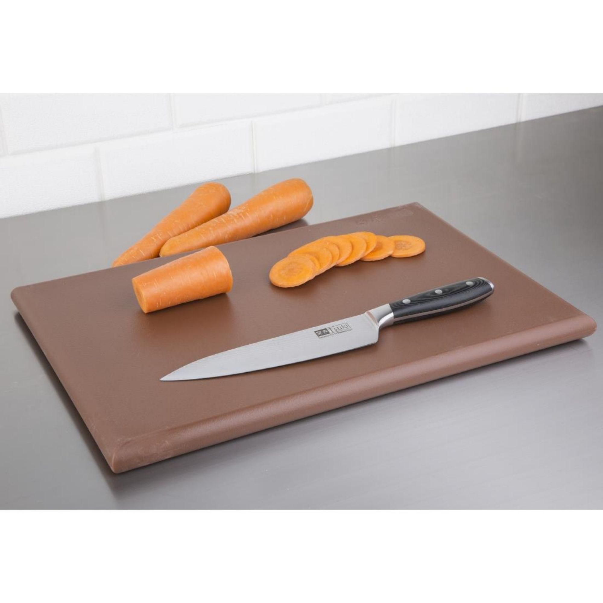 Picture of Hygiplas Thick High Density Brown Chopping Board Standard 450x300x25mm