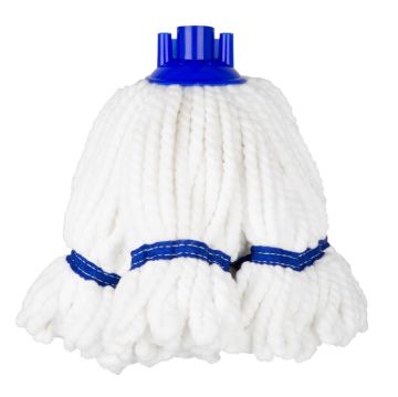 Picture of Jantex Microfibre Mop Head Blue Stripe 150g