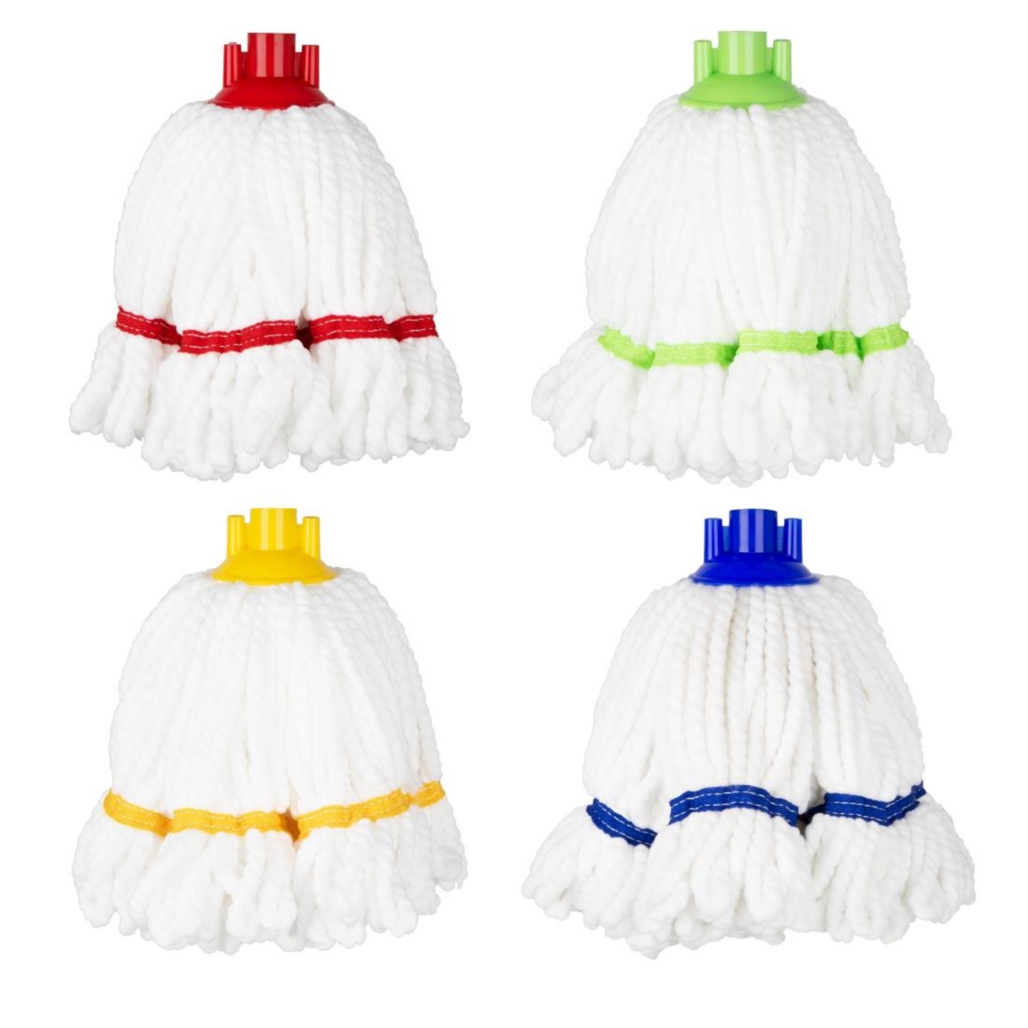 Picture of Jantex Microfibre Mop Head Blue Stripe 150g