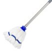 Picture of Jantex Microfibre Mop Head Blue Stripe 150g - HX250