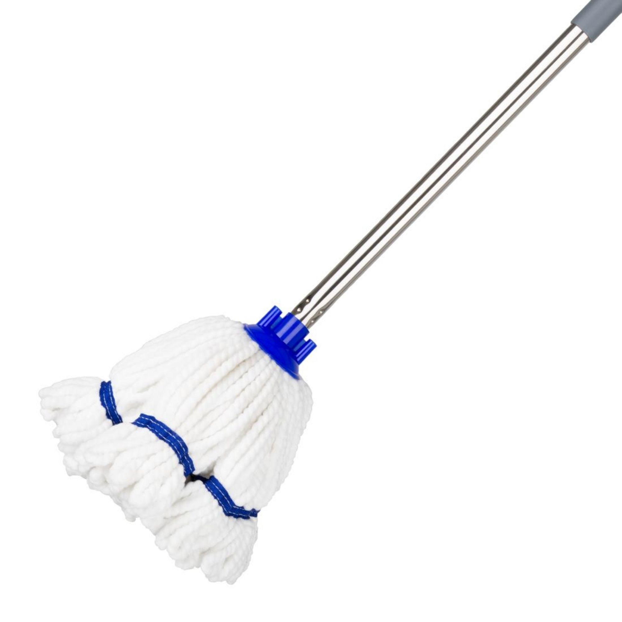 Picture of Jantex Microfibre Mop Head Blue Stripe 150g