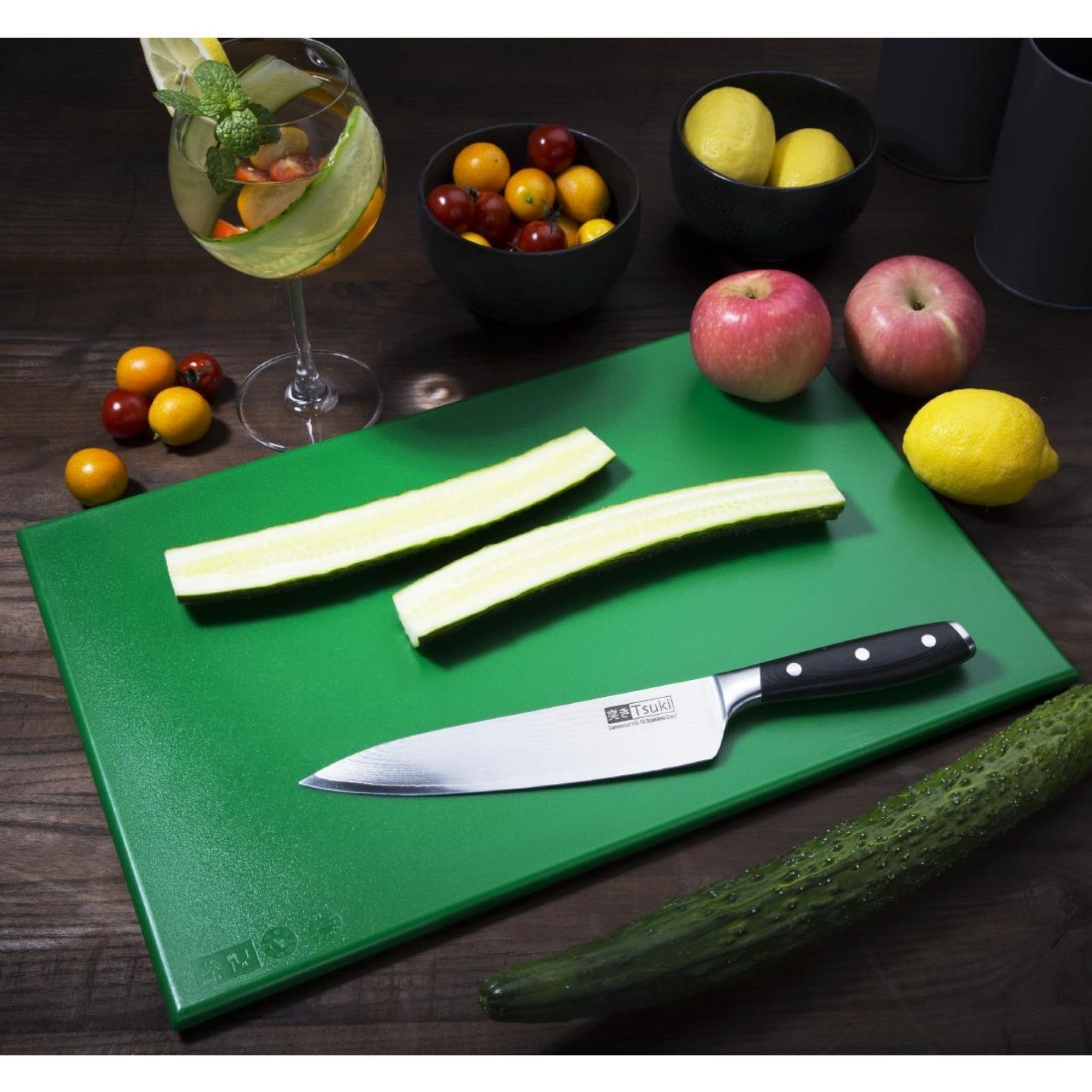 Picture of Hygiplas High Density Green Chopping Board Standard 450x300x12mm