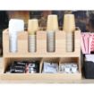 Picture of Olympia Cup and Condiment Station Hevea Wood 450x120x240mm