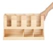 Picture of Olympia Cup and Condiment Station Hevea Wood 450x120x240mm