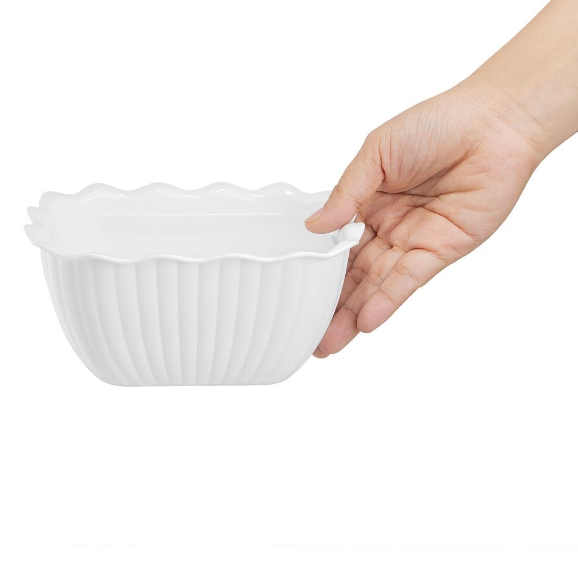 Picture of Olympia Kristallon Small Salad Crock - White