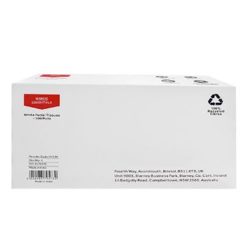 Picture of Nisbets Essentials White Facial Tissues - 100 Sheets (36 Pack)