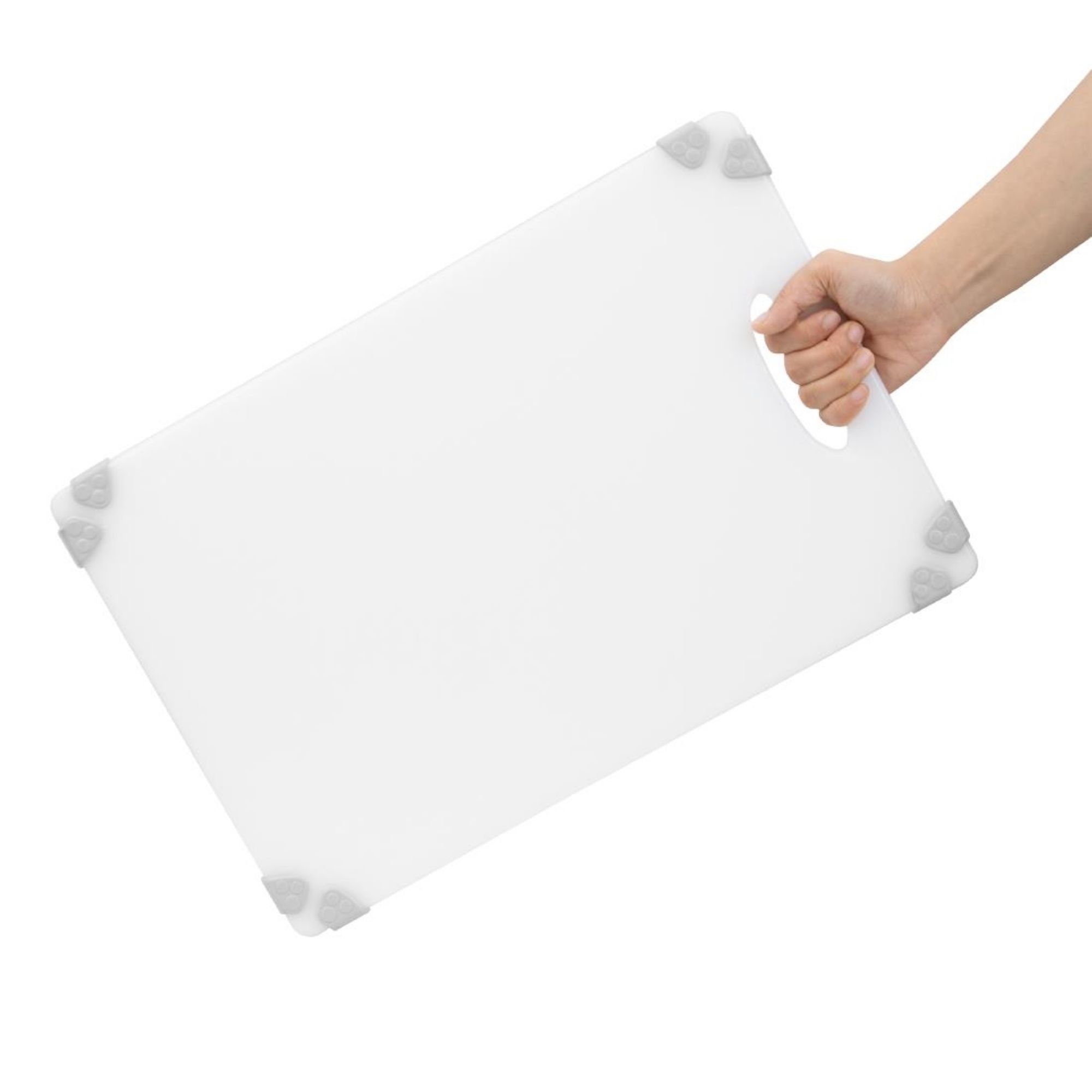 Picture of Hygiplas Commercial Grip Chopping Board White 458x306mm