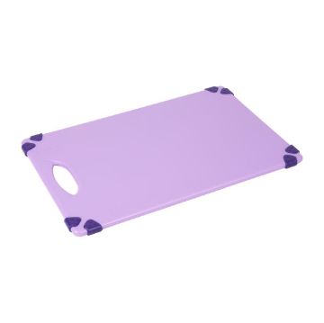 Picture of Hygiplas Commercial Grip Chopping Board Purple 458x306mm