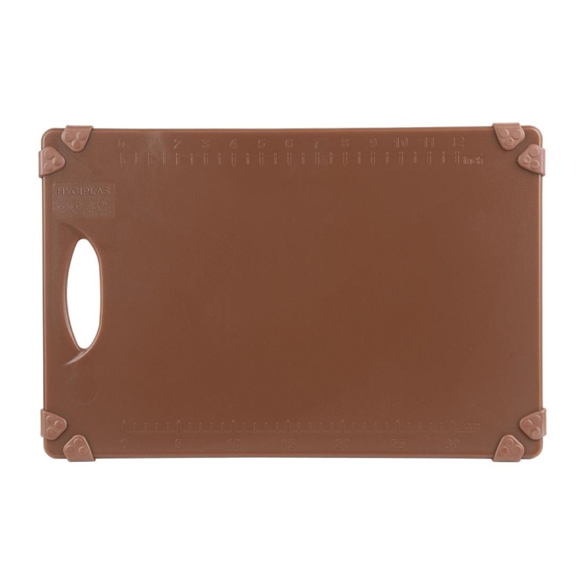 Picture of Hygiplas Commercial Grip Chopping Board Brown 458x306mm