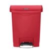 Picture of Rubbermaid Slim Jim Front Step-On Pedal Bin 30Ltr - Red
