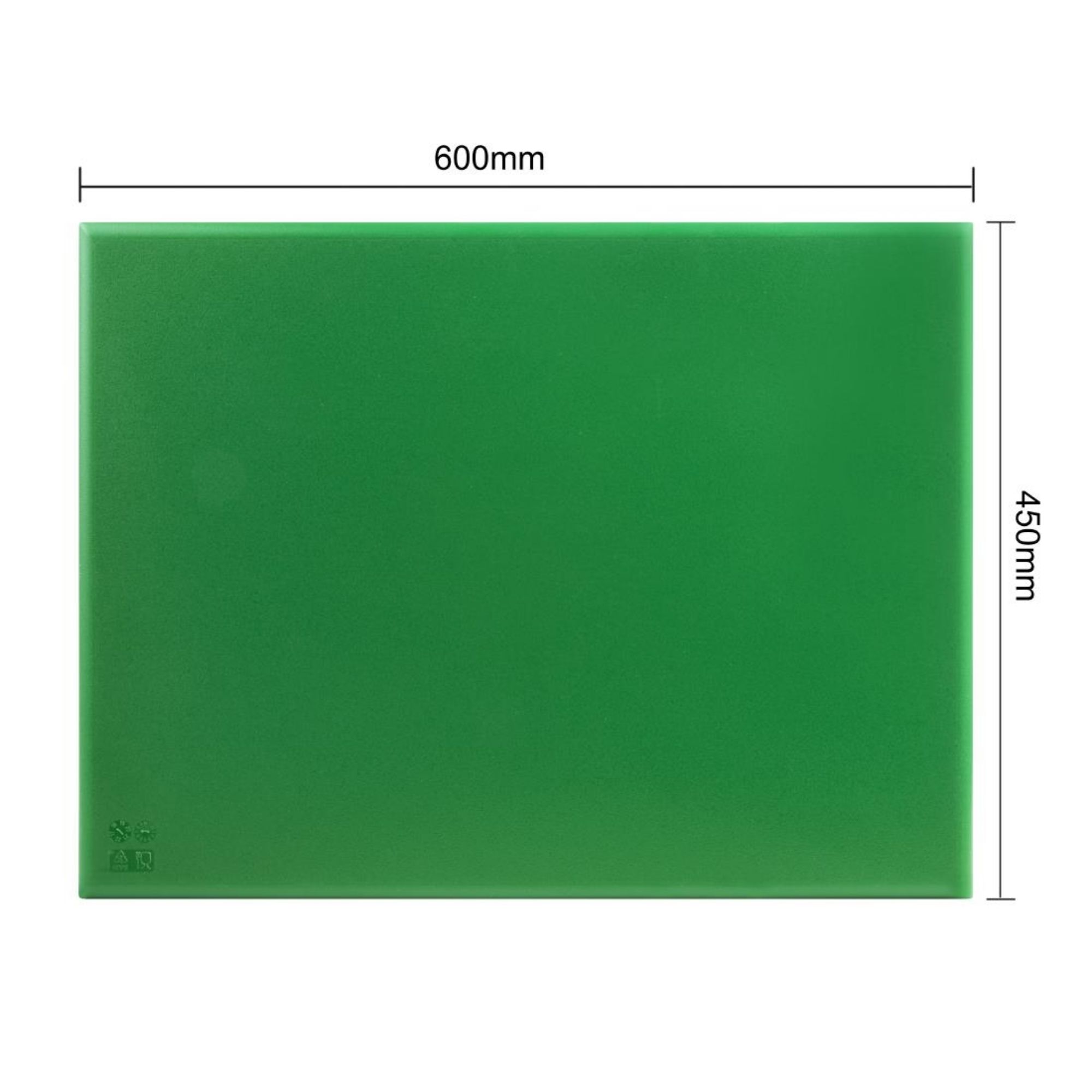 Picture of Hygiplas Thick Low Density Green Chopping Board Large 600x450x20mm