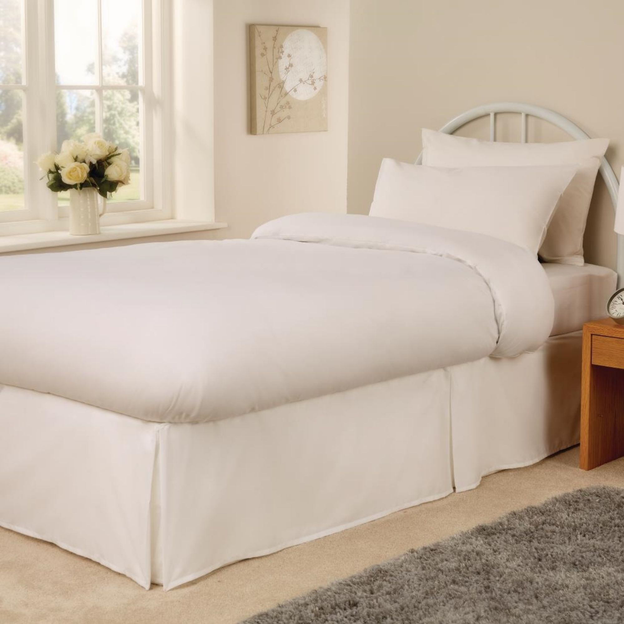 Picture of Mitre Essentials Spectrum Flat Sheet White Single