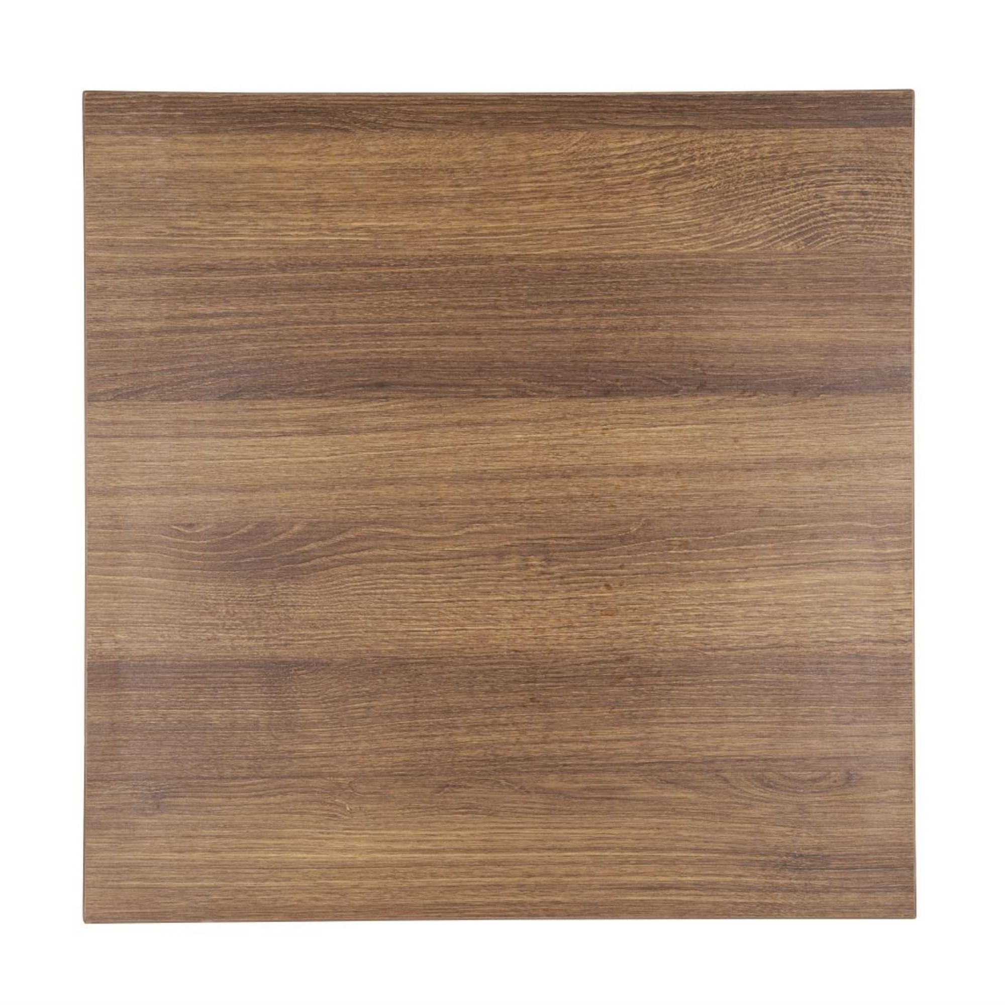 Picture of Bolero Pre-drilled Square Tabletop Rustic Oak 600mm