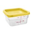 Picture of Hygiplas Square Food Storage Container Lid Yellow Small