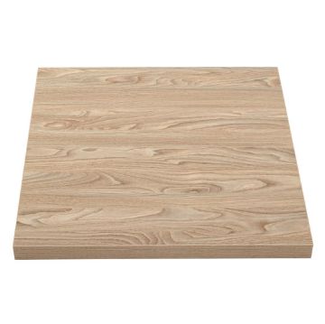 Picture of Bolero Pre-drilled Square Tabletop Antique Natural 700mm