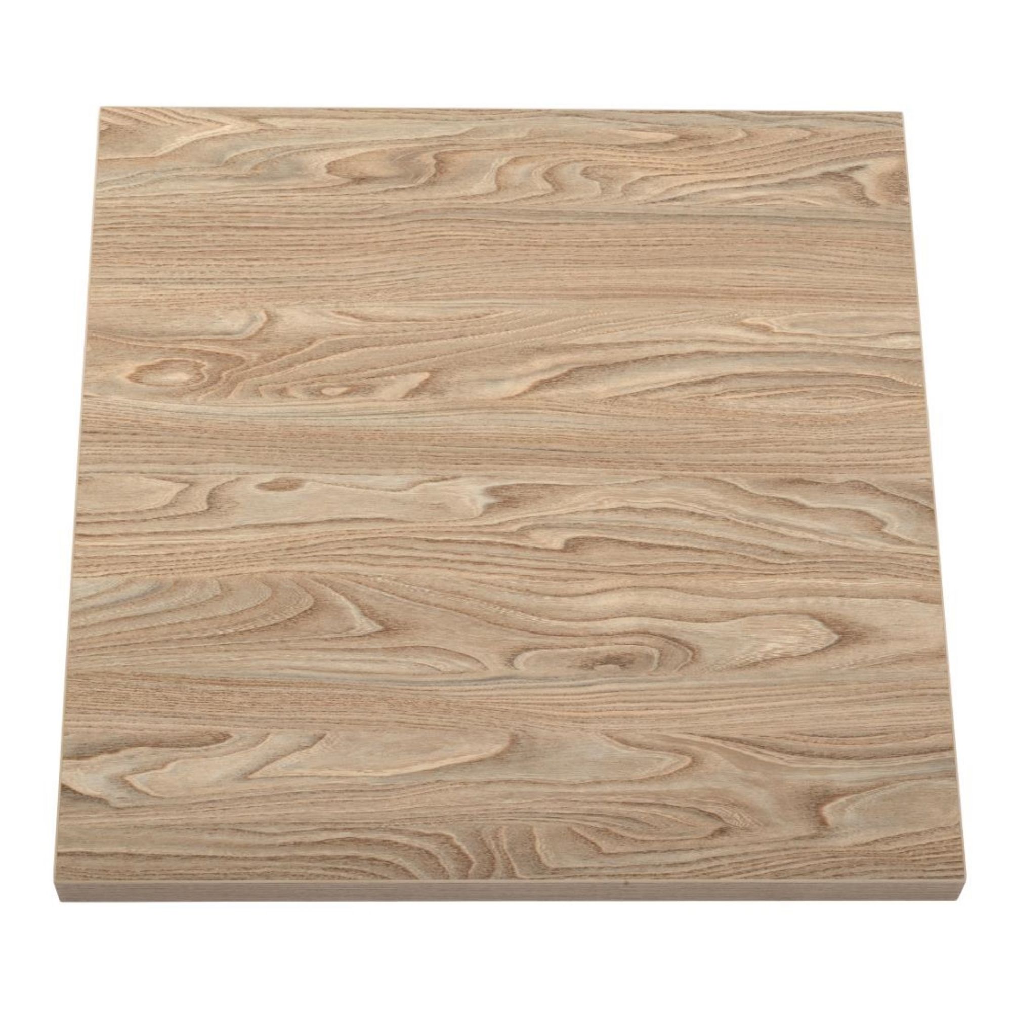 Picture of Bolero Pre-drilled Square Tabletop Antique Natural 700mm