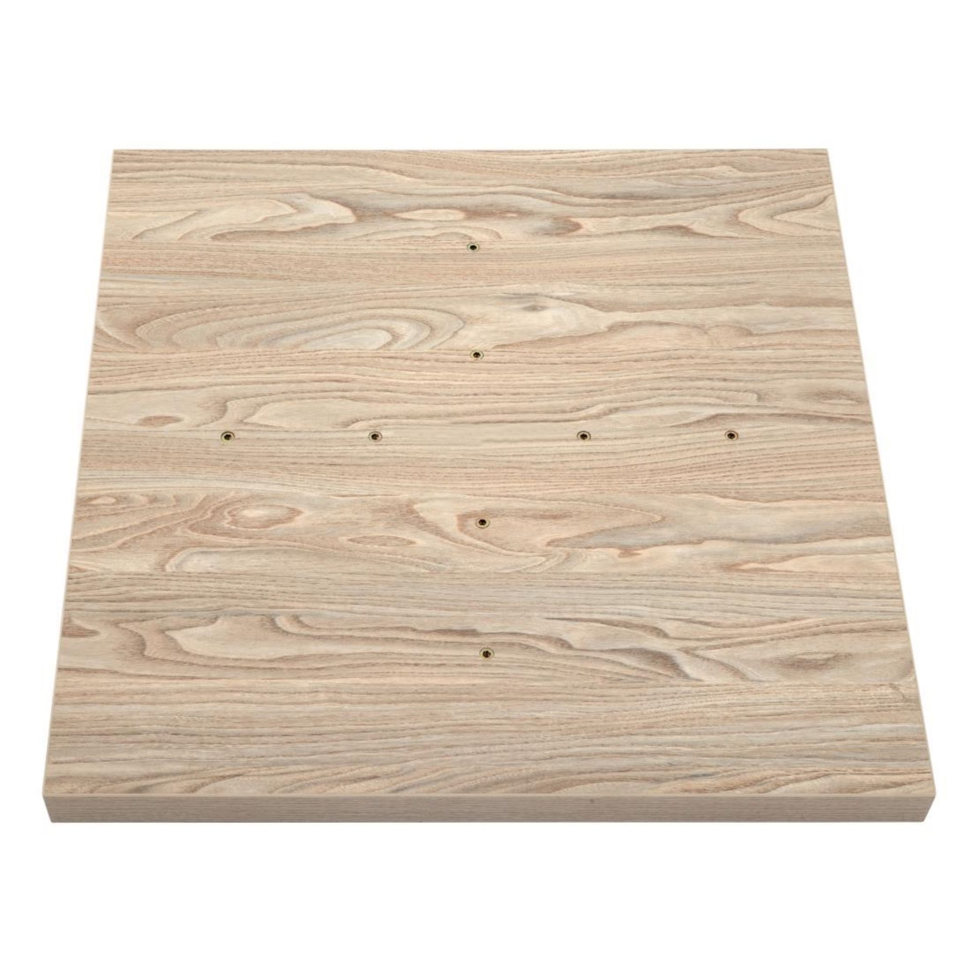 Picture of Bolero Pre-drilled Square Tabletop Antique Natural 700mm