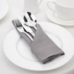 Picture of Olympia Linen Table Napkin Grey 400x400mm (12 Pack)