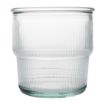 Picture of Olympia Recycled Glass Ribbed Stackable Tumblers 300ml (6 pack)