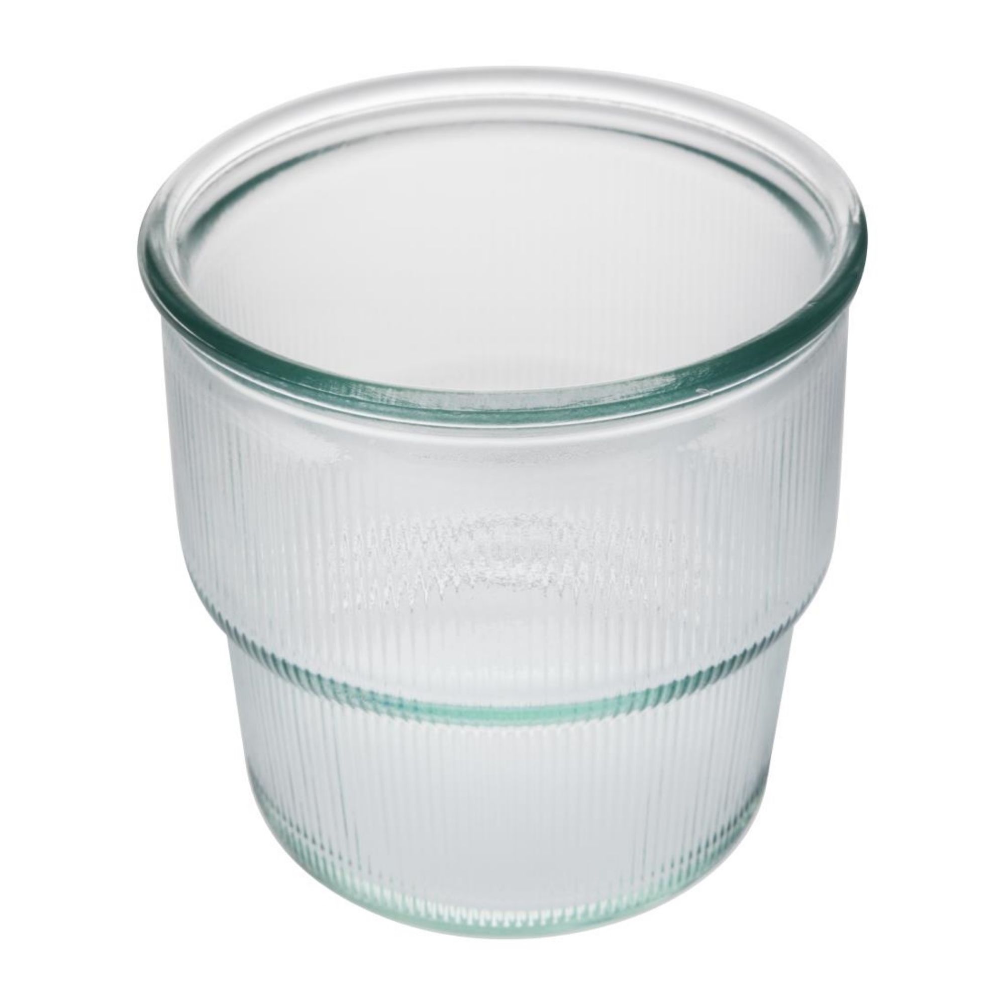 Picture of Olympia Recycled Glass Ribbed Stackable Tumblers 300ml (6 pack)