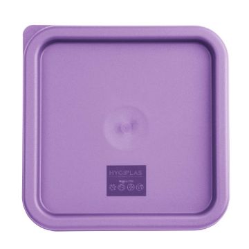 Picture of Hygiplas Square Food Storage Container Lid Purple Medium