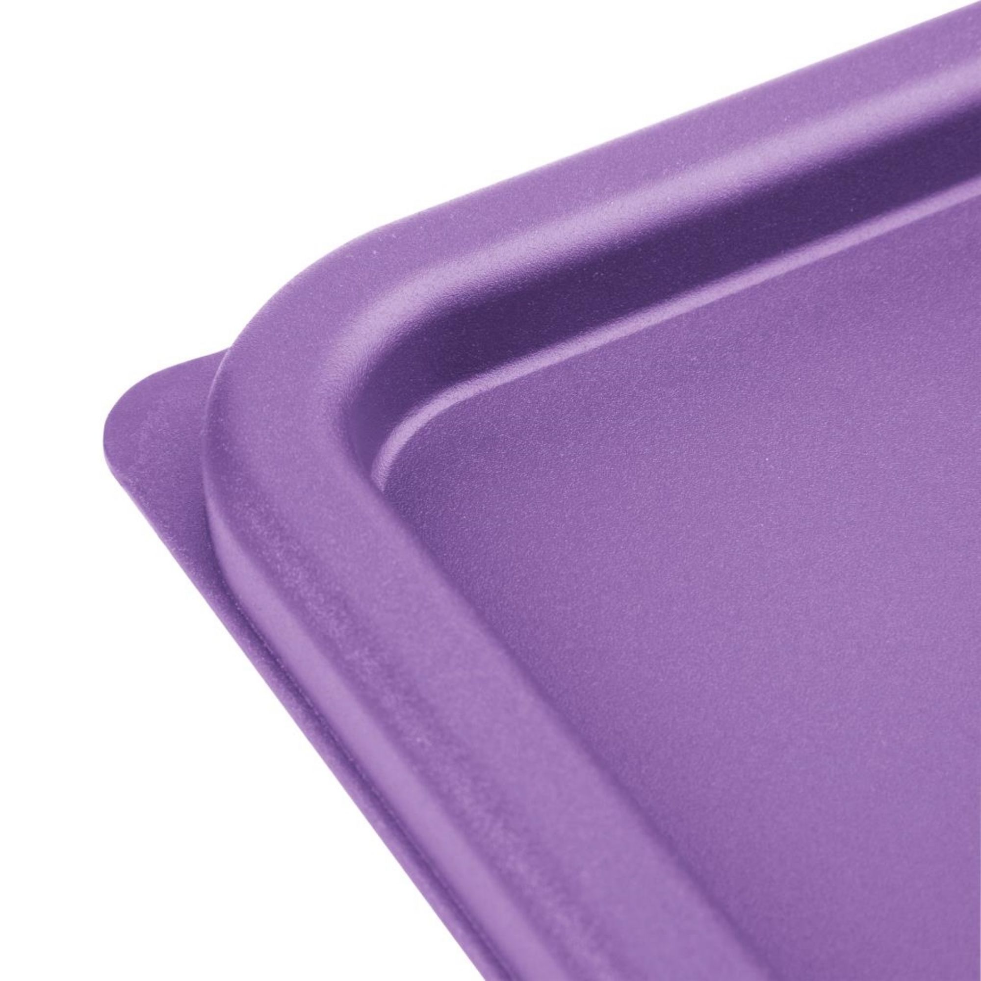 Picture of Hygiplas Square Food Storage Container Lid Purple Medium