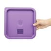 Picture of Hygiplas Square Food Storage Container Lid Purple Medium