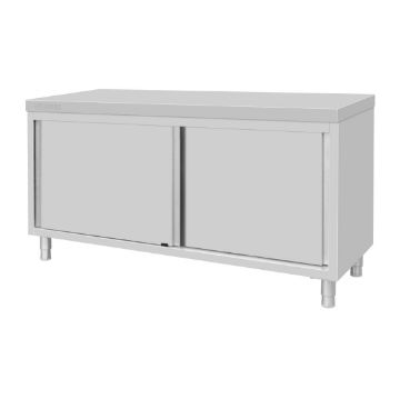 Picture of Vogue Standing Floor Cupboard Stainless Steel 900x1800x600mm